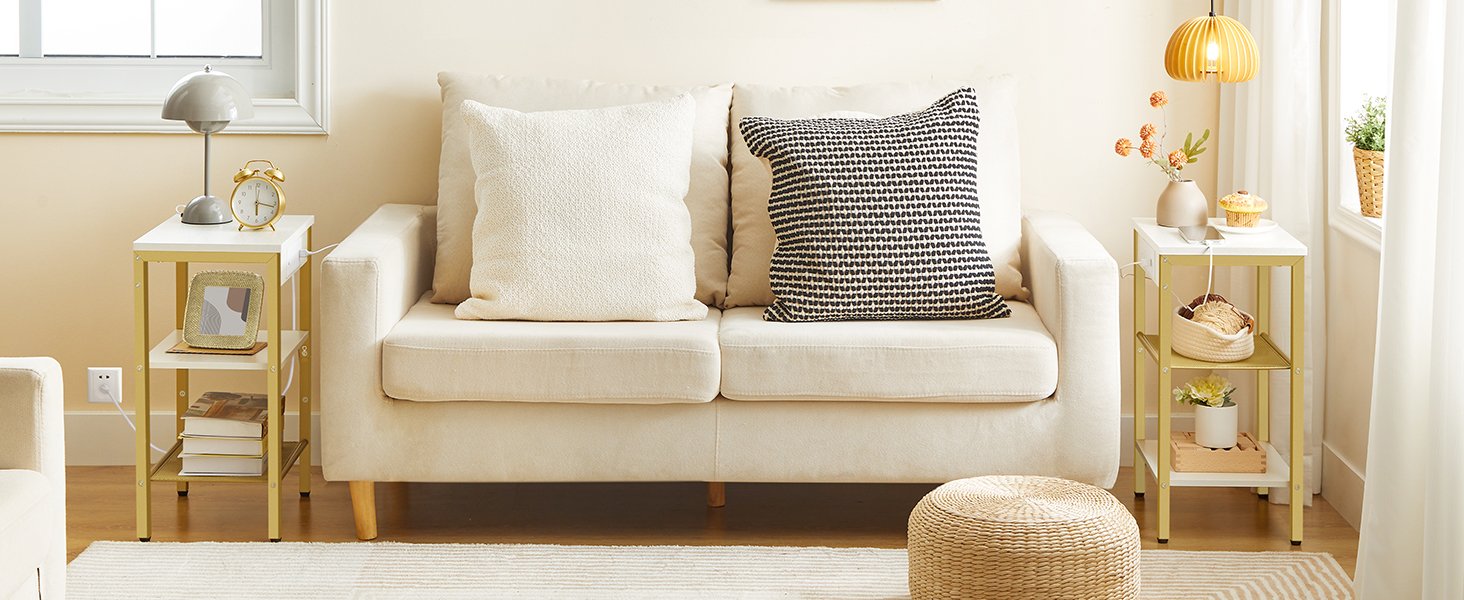 table d'appoint avec station de recharge dw112bz