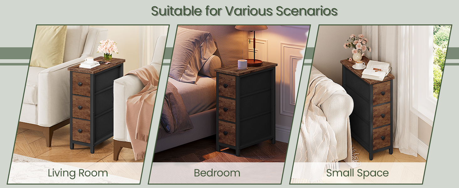 طاولة جانبية رفيعة 