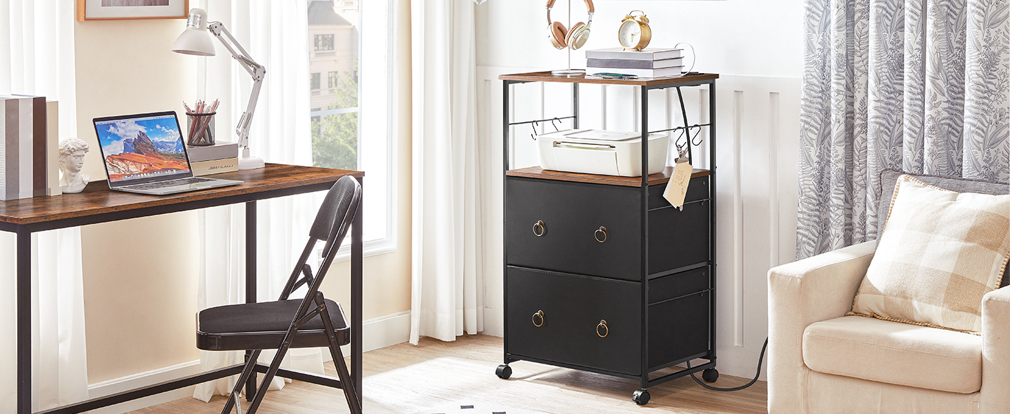 Registračná skriňa, Mobilný podstavec, Kartotéky pre domácu kanceláriu, 2 Zásuvková postranná skrinka na spisy