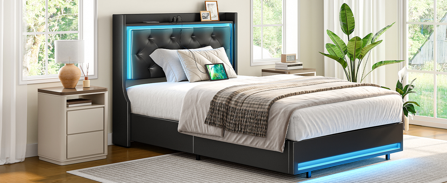 هيكل سرير بحجم توأم