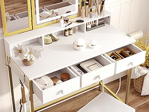 paired with vanity stool