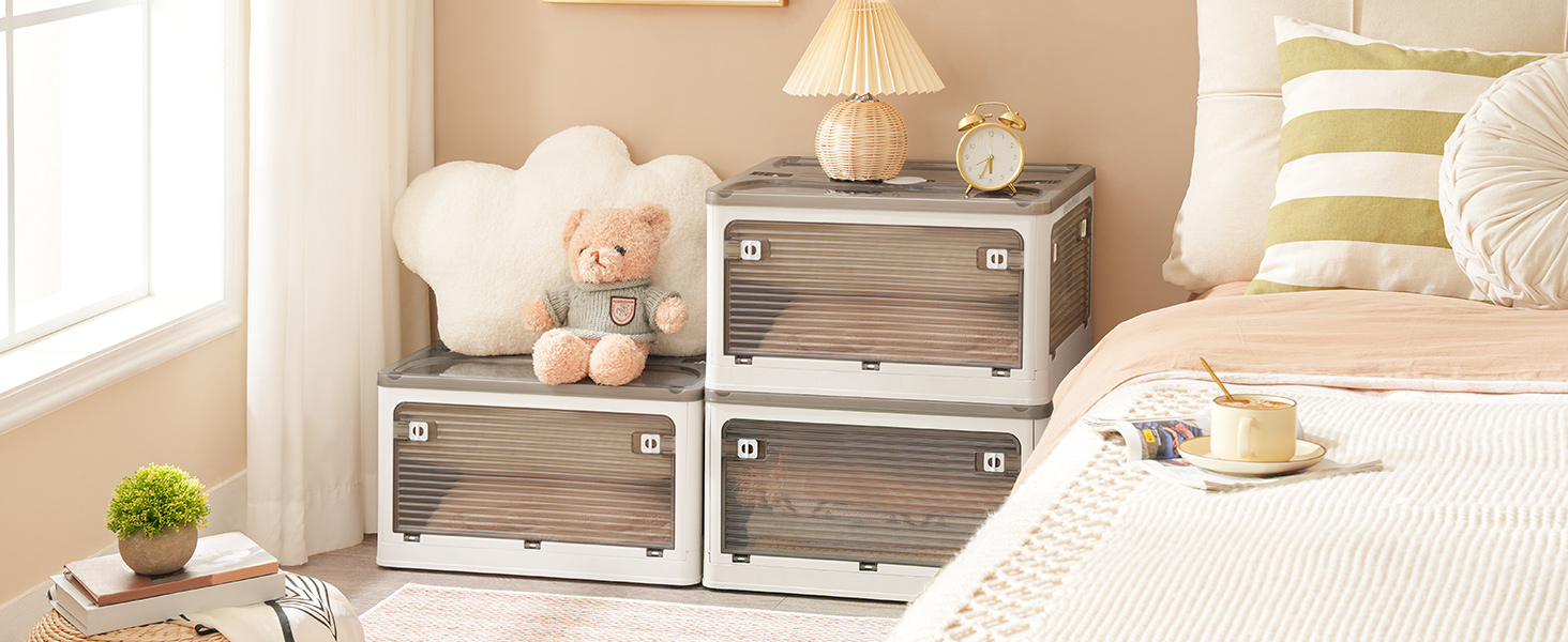 صناديق تخزين البلاستيك مع الأغطية