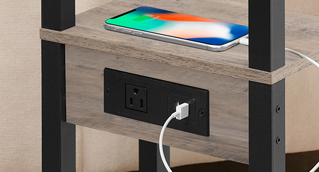 C-vormige bijzettafel