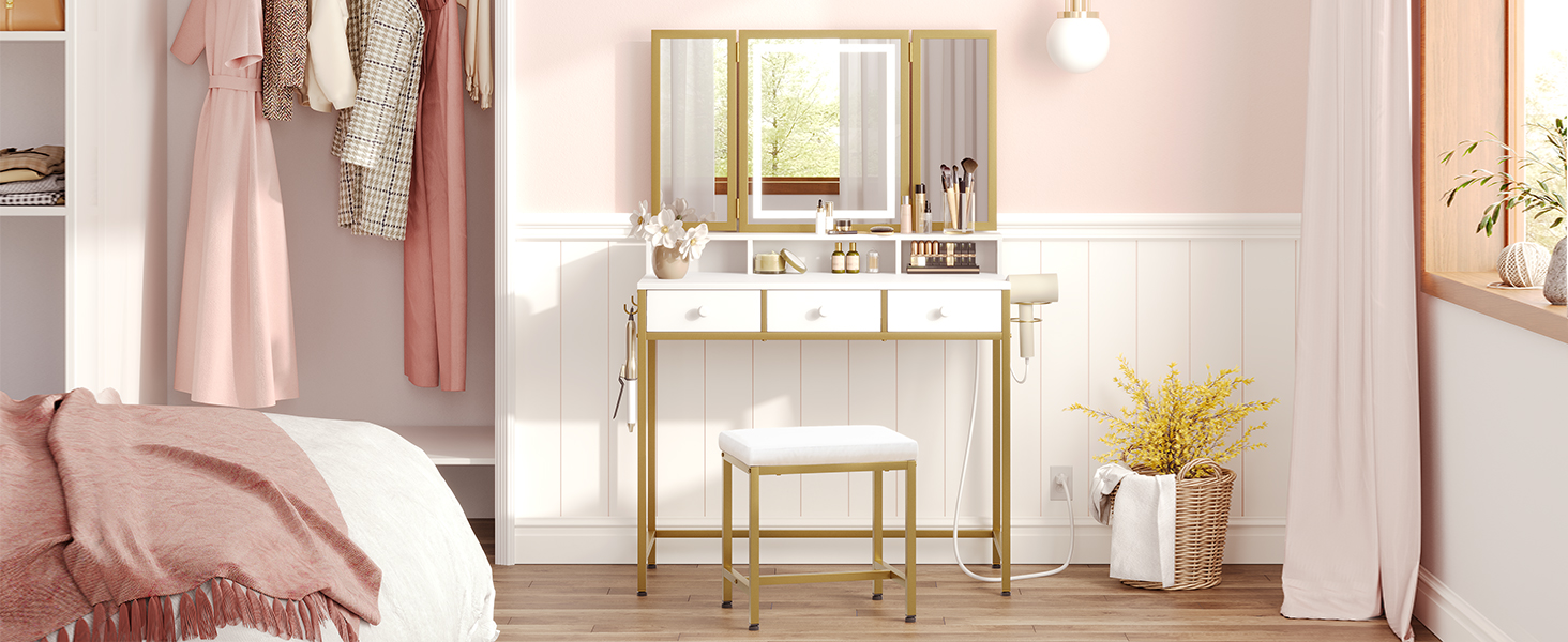 Ensemble de bureau de vanité