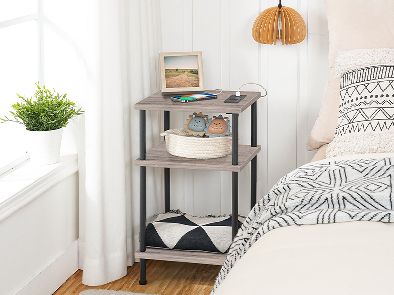 bijzettafel met laadstation