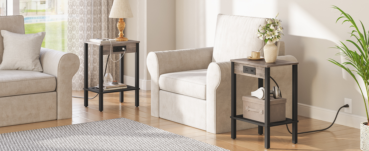 Beistelltisch mit Ladestation