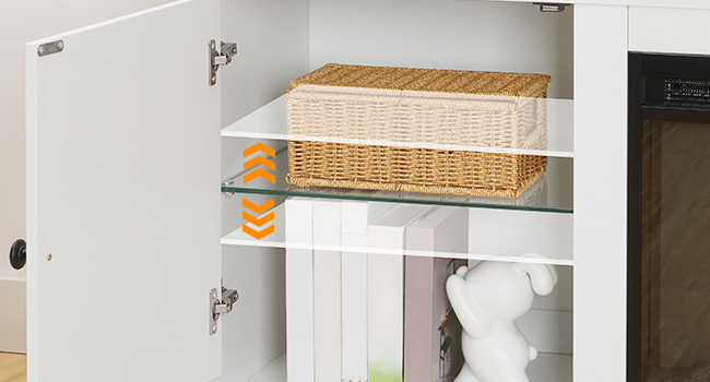 регулируемые стеклянные полки